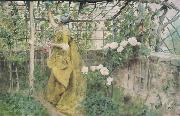 Carl Larsson The Vine Diptych Sweden oil painting artist
